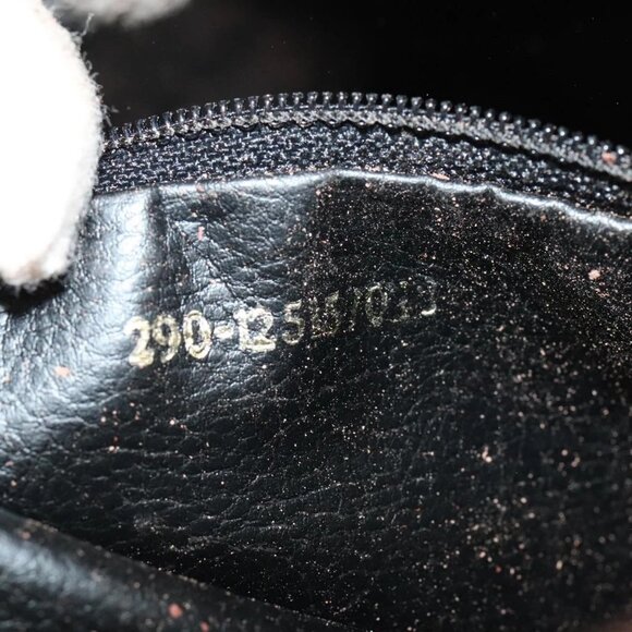 FENDI Pecan Canvas Shoulder Bag Brown Black Gold Auth 102701 - Picture 12 of 16